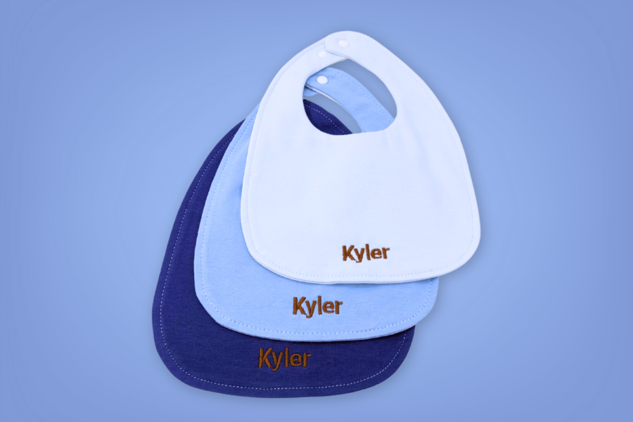 Personalised Gentleman Baby Bibs Set