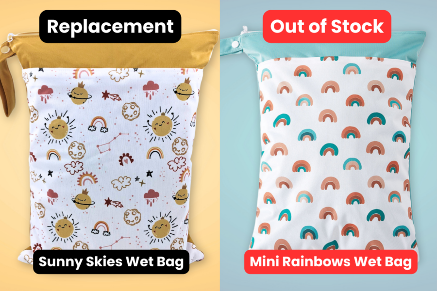 Sunny Skies Wet Bag Replace Mini Rainbows Wet Bag