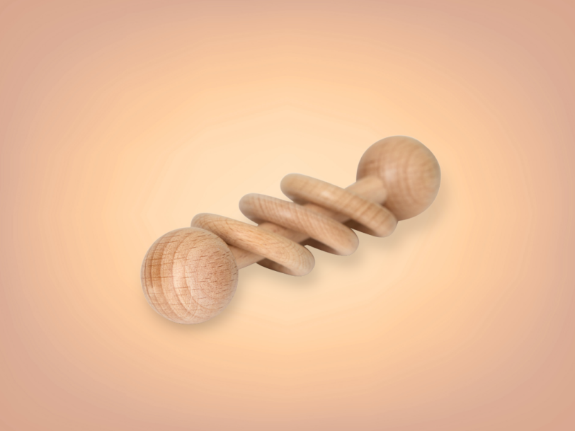 Wooden Baby Rattle