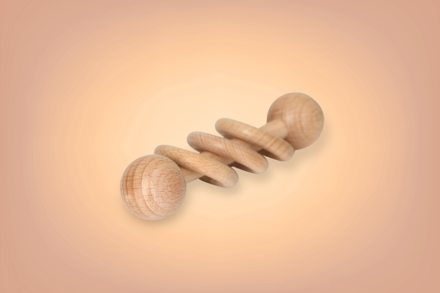 Wooden Baby Rattle