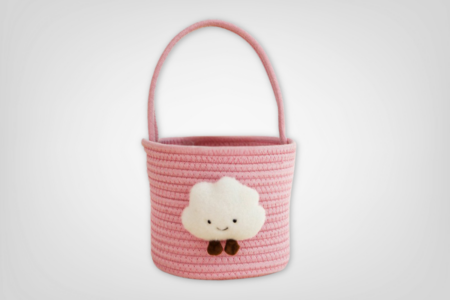 Pink Woven Packaging Basket (Little Cloud)