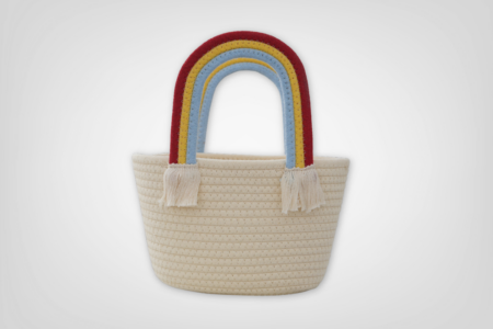 Rainbow Woven Packaging Basket Baby Hamper Packaging