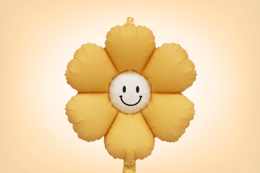 Smiley Yellow Daisy Balloon