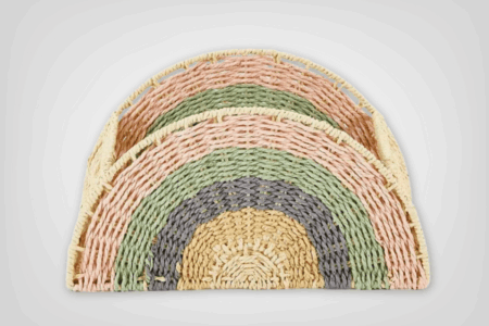 Rainbow Nursery Organiser Basket