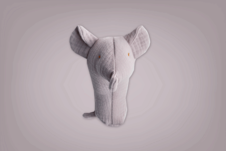 Grey Elephant Baby Rattle