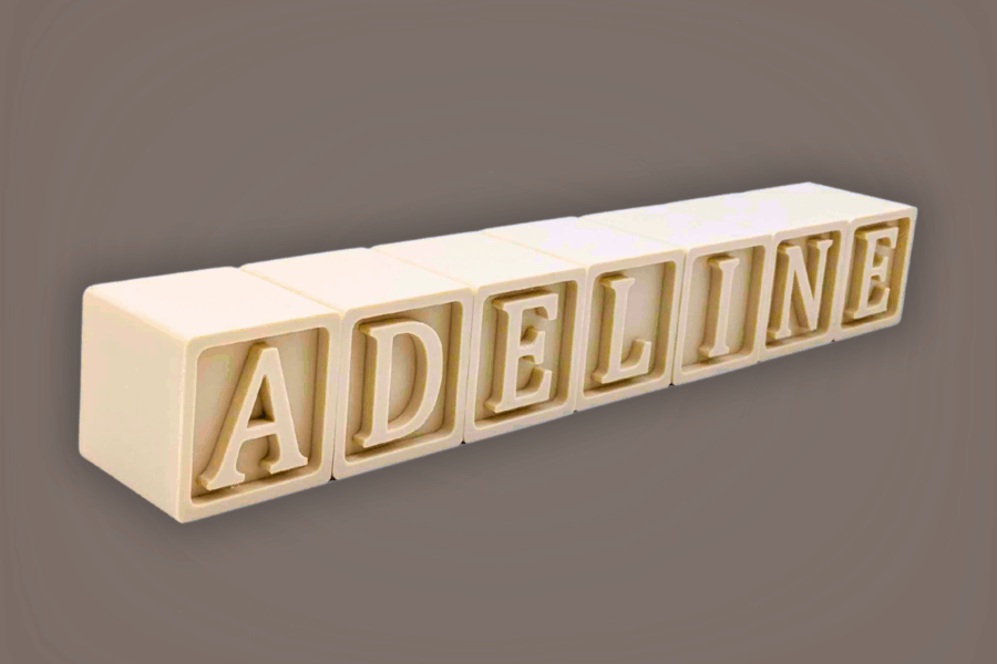 Kaiby Name Blocks Front
