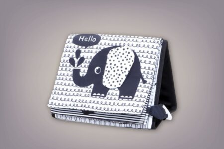 Black & White Baby Flip Mirror Front