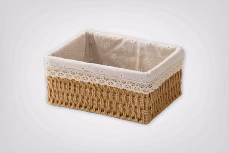 Floral Cottage Woven Basket