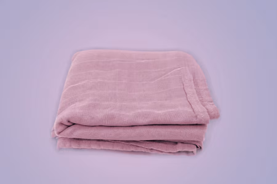 Pastel Taro Bamboo Muslin Swaddle Blanket
